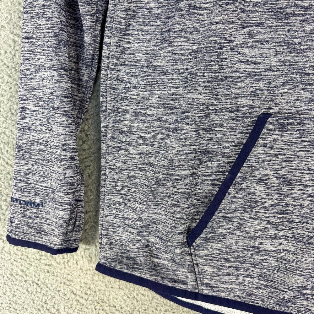 Under Armour Hoodie Womens Large Blue Storm 1 ColdGear Pullover Fleece‎ 1280690 - Picture 6 of 14